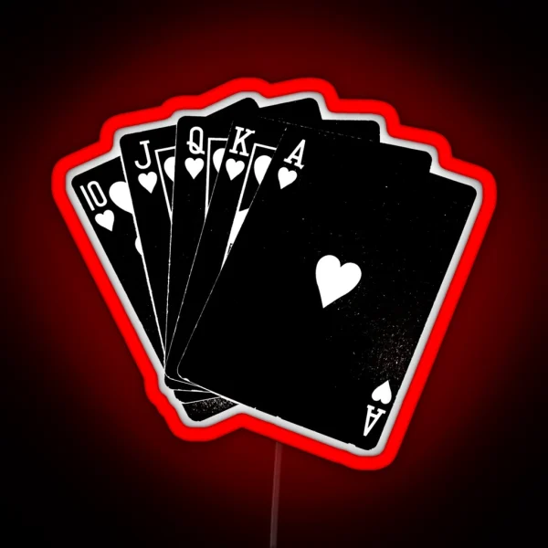 Black Cards RGB Neon Sign