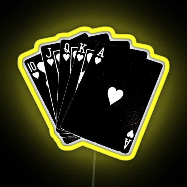 Black Cards RGB Neon Sign