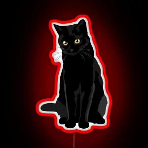 Black Cat RGB Neon Sign