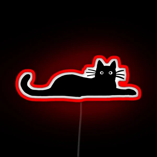 Black Cat RGB Neon Sign