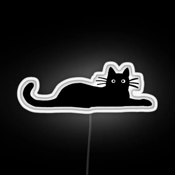 Black Cat RGB Neon Sign