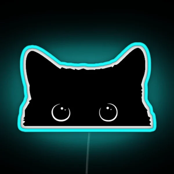 Black Cat RGB Neon Sign