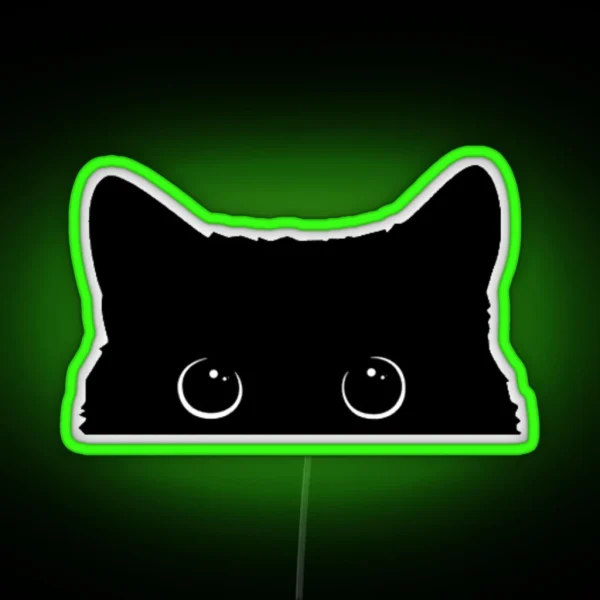 Black Cat RGB Neon Sign