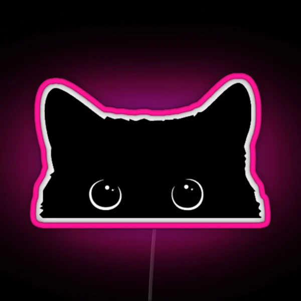 Black Cat RGB Neon Sign