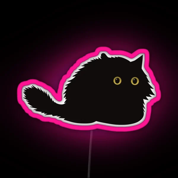 Black Cat RGB Neon Sign