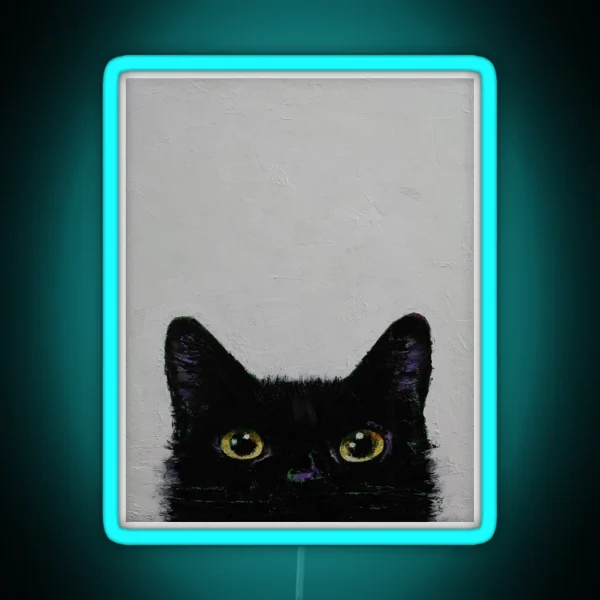 Black Cat RGB Neon Sign