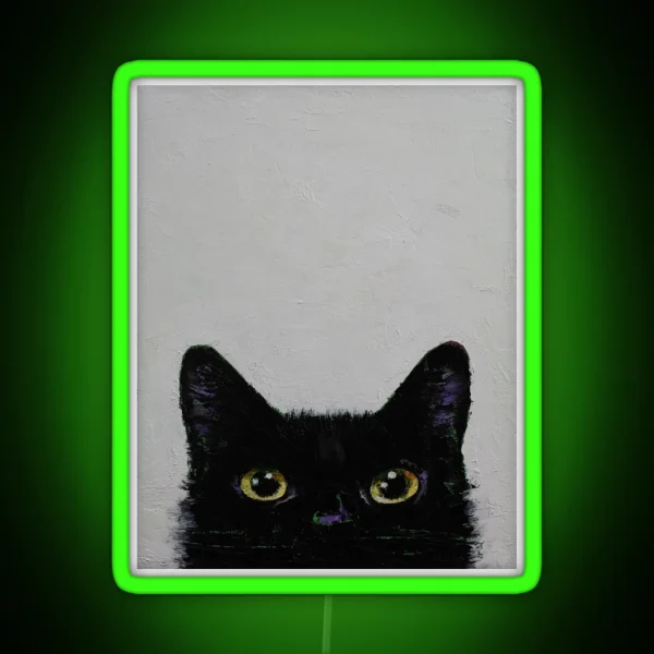 Black Cat RGB Neon Sign
