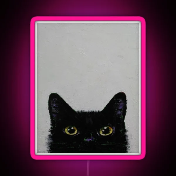 Black Cat RGB Neon Sign