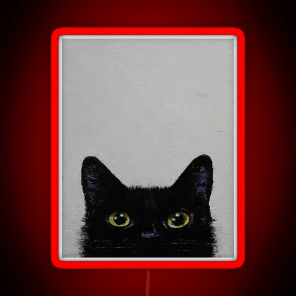 Black Cat RGB Neon Sign