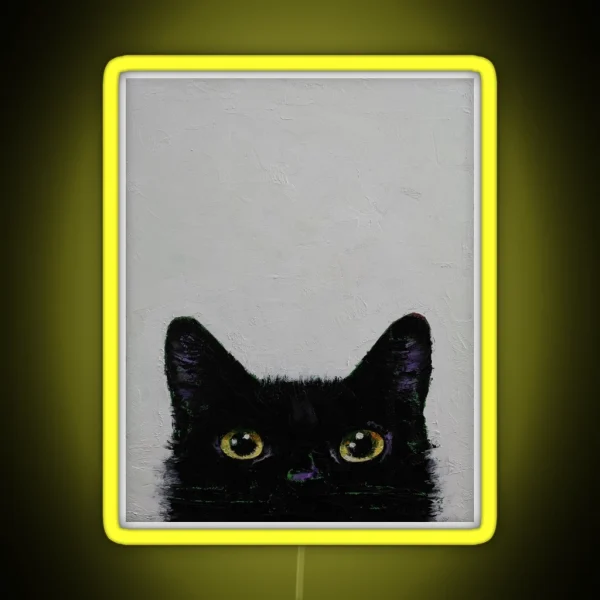 Black Cat RGB Neon Sign