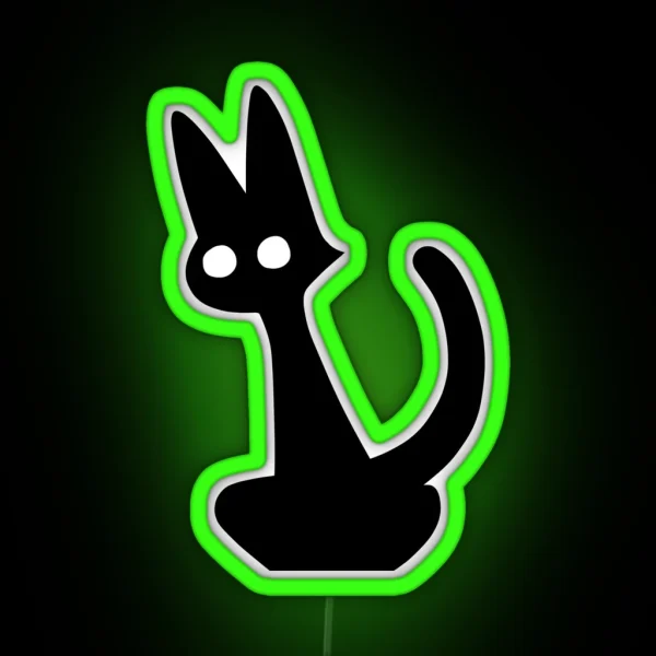 Black Cat RGB Neon Sign