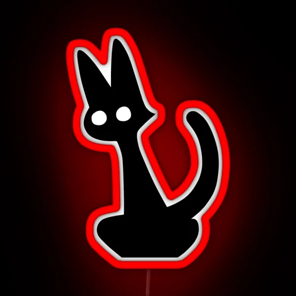 Black Cat RGB Neon Sign