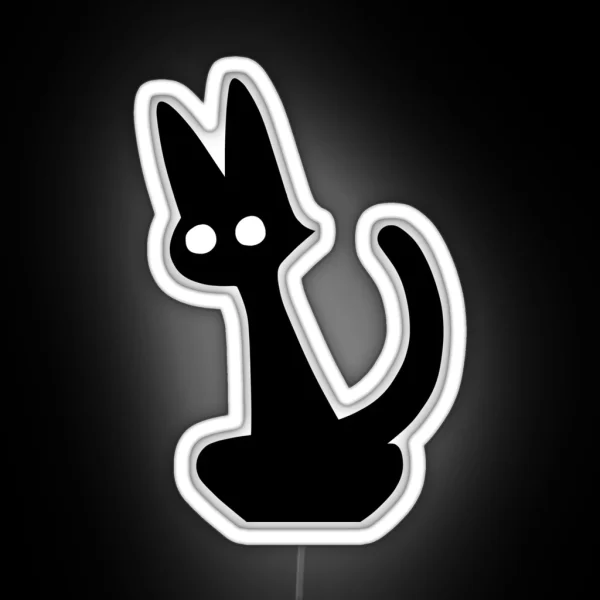 Black Cat RGB Neon Sign