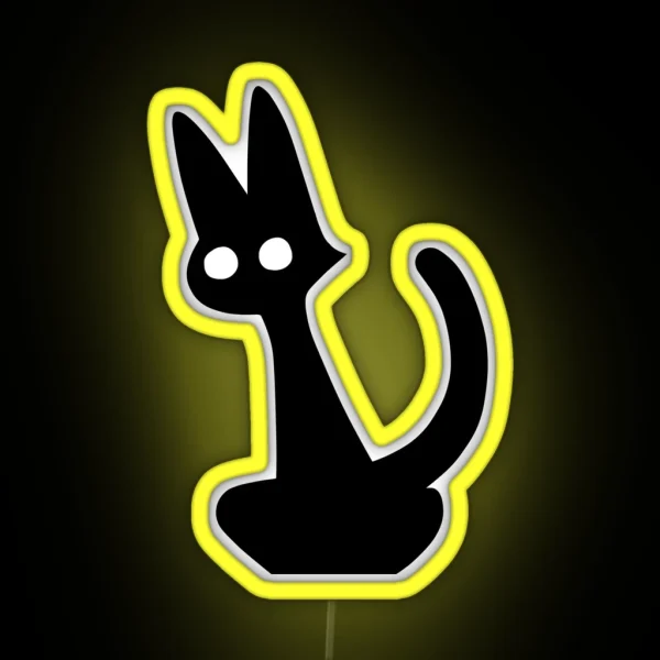 Black Cat RGB Neon Sign