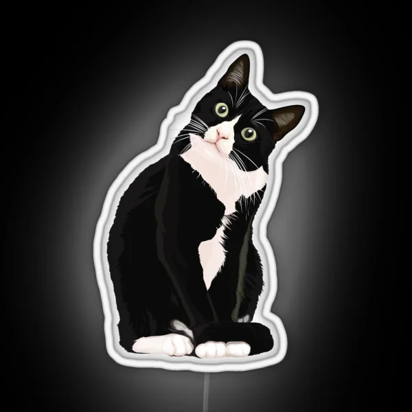 Black Cat RGB Neon Sign