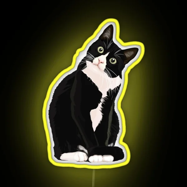 Black Cat RGB Neon Sign