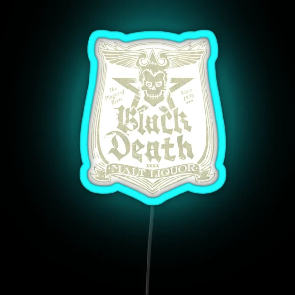 Black Death Malt Liquor RGB Neon Sign