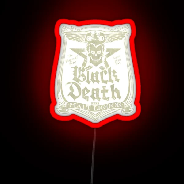 Black Death Malt Liquor RGB Neon Sign