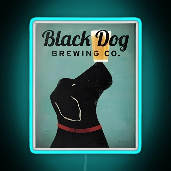 Black Dog Brewing RGB Neon Sign