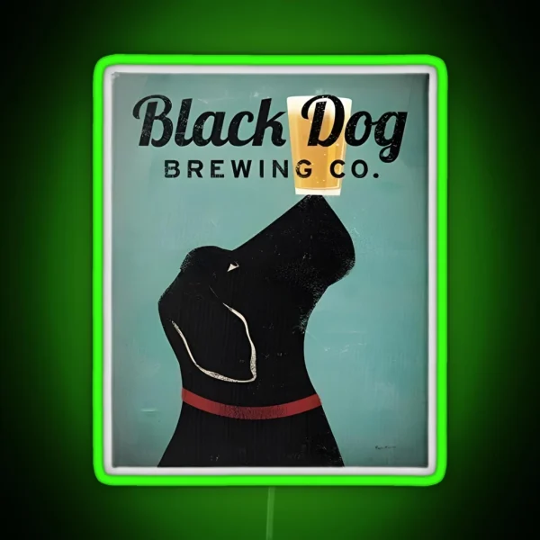 Black Dog Brewing RGB Neon Sign
