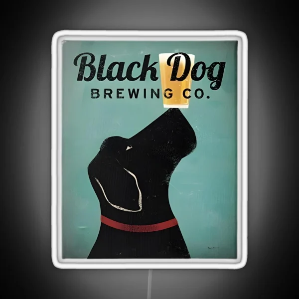 Black Dog Brewing RGB Neon Sign
