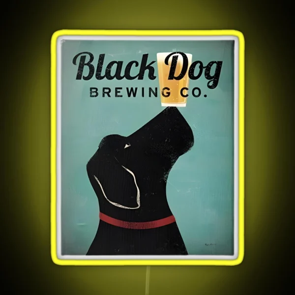 Black Dog Brewing RGB Neon Sign