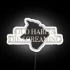 Black Dog Habits Home Decor Neon RGB Color Change Sign