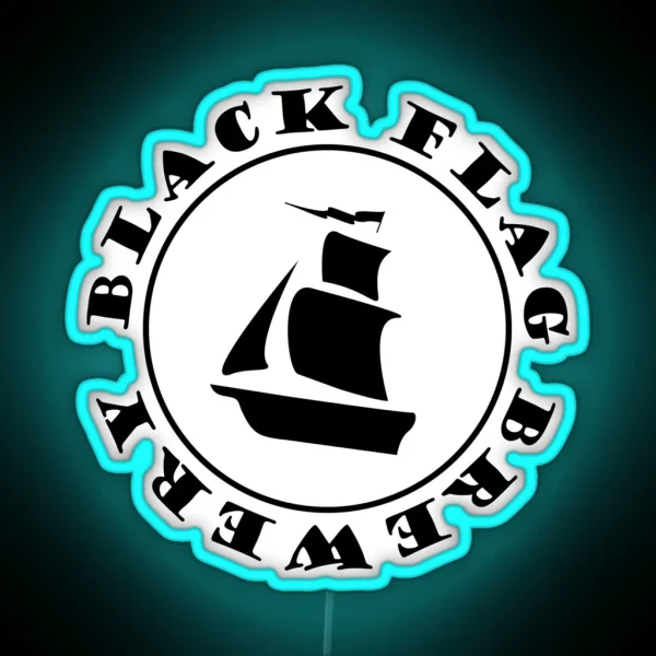 Black Flag Brewery RGB Neon Sign