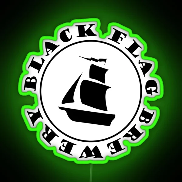 Black Flag Brewery RGB Neon Sign