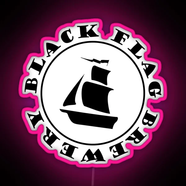 Black Flag Brewery RGB Neon Sign