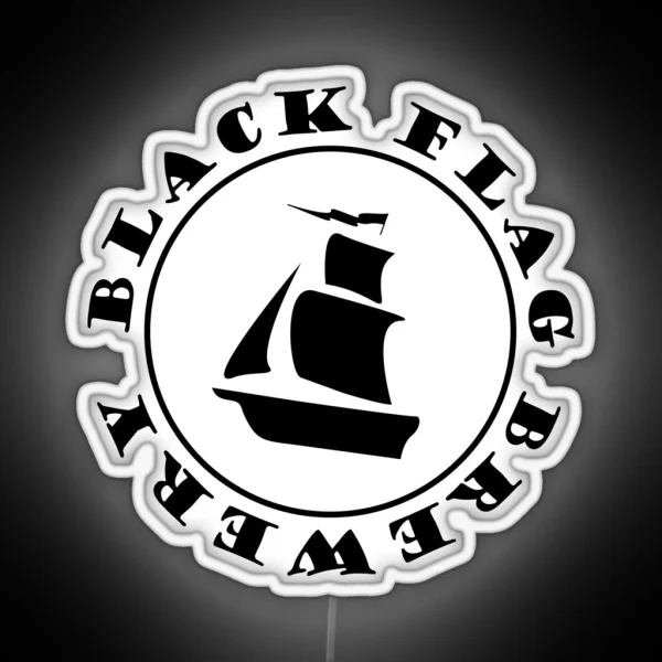Black Flag Brewery RGB Neon Sign