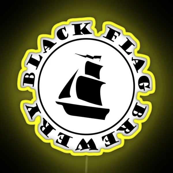 Black Flag Brewery RGB Neon Sign