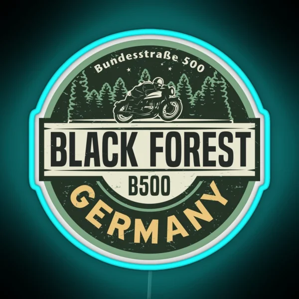 Black Forest Germany RGB Neon Sign