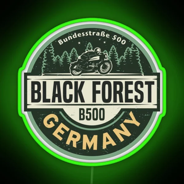 Black Forest Germany RGB Neon Sign