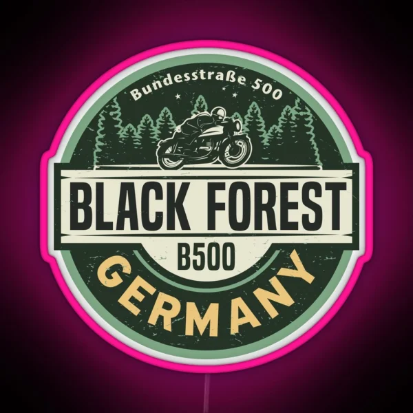 Black Forest Germany RGB Neon Sign