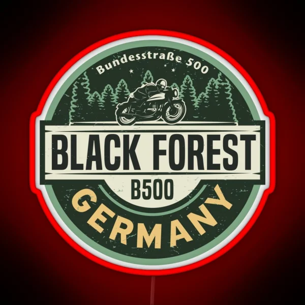 Black Forest Germany RGB Neon Sign