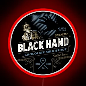 Black Hand Chocolate Milk Stout RGB Neon Sign