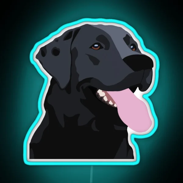 Black Lab RGB Neon Sign