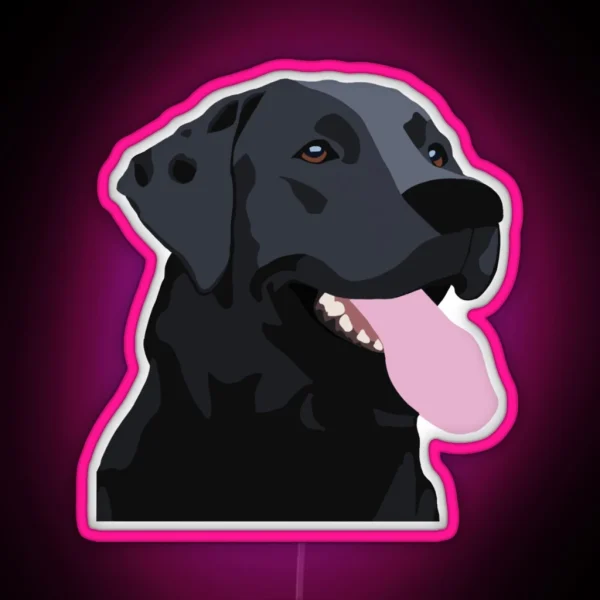 Black Lab RGB Neon Sign