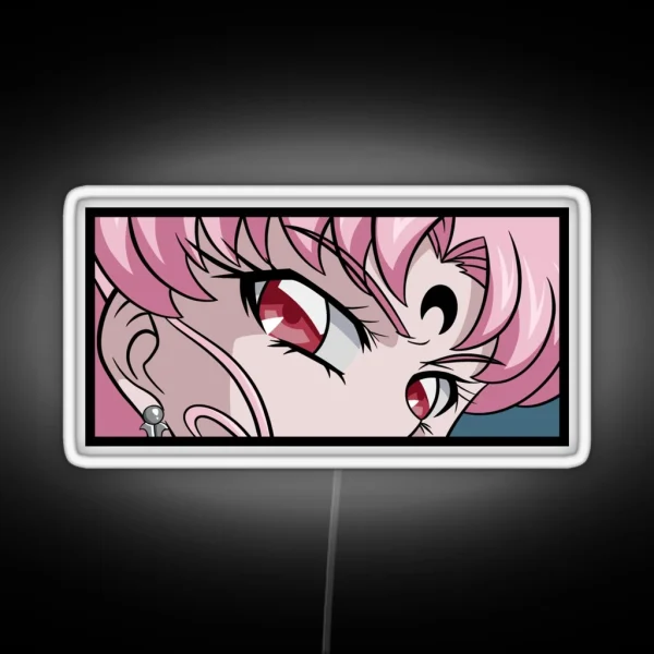 Black Lady Chibi Usa Sailor Moon RGB Neon Sign