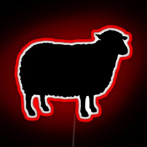 Black Sheep Silhouette S RGB Neon Sign