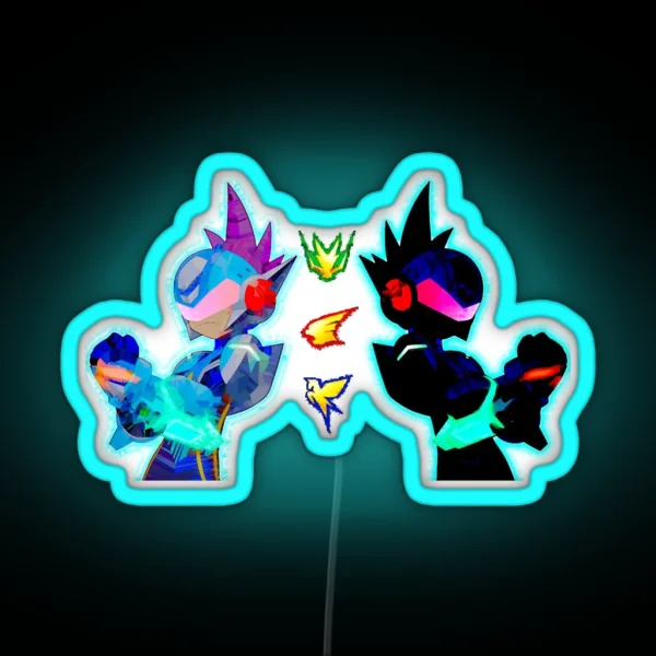 Black Spost Geo Stelar Star Forces RGB Neon Sign