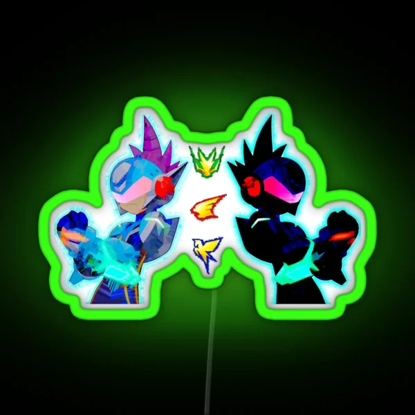 Black Spost Geo Stelar Star Forces RGB Neon Sign