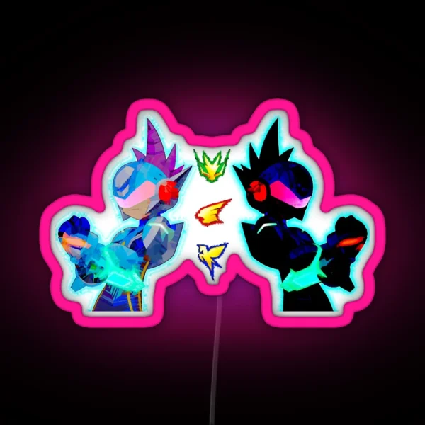 Black Spost Geo Stelar Star Forces RGB Neon Sign