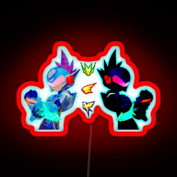Black Spost Geo Stelar Star Forces RGB Neon Sign