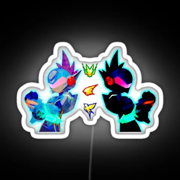 Black Spost Geo Stelar Star Forces RGB Neon Sign