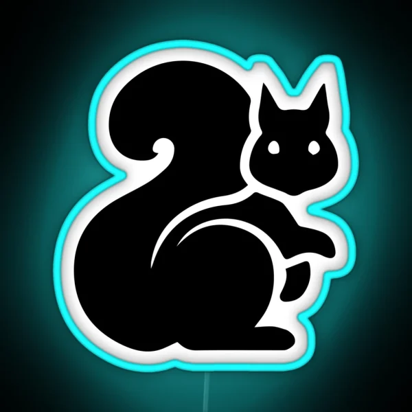 Black Squirrel Kent Ohio RGB Neon Sign