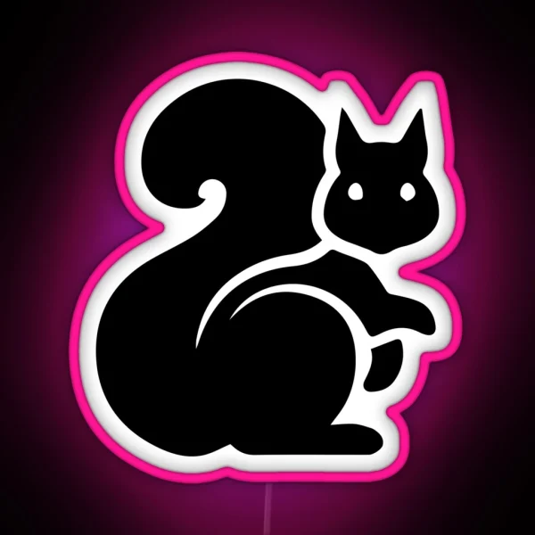 Black Squirrel Kent Ohio RGB Neon Sign