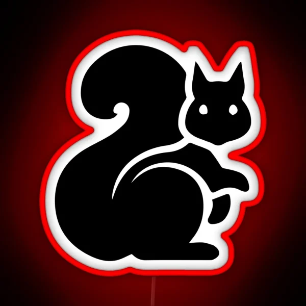 Black Squirrel Kent Ohio RGB Neon Sign