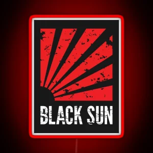 Black Sun Led RGB Neon Sign